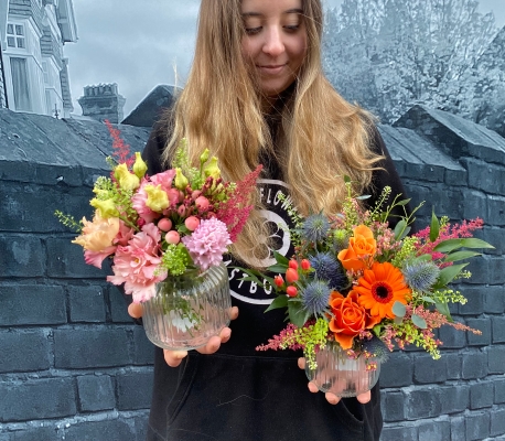 Cute Jar of Flowers