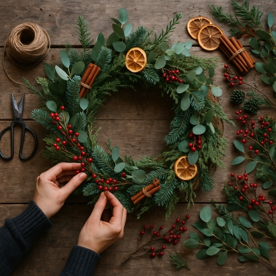 HOW TO MAKE A CHRISTMAS WREATH: A FLORIST’S GUIDE FROM GRAND FLOWERS