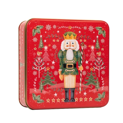 Nutcracker square tin of assorted biscuits