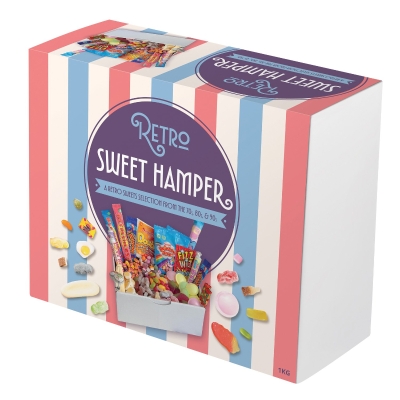 Retro sweet hamper   yellow selection of favourites