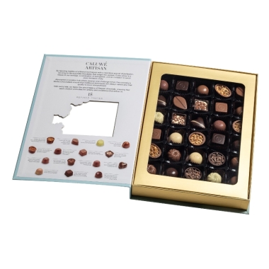 Signature selection of Belgian chocolates in 30pc window box