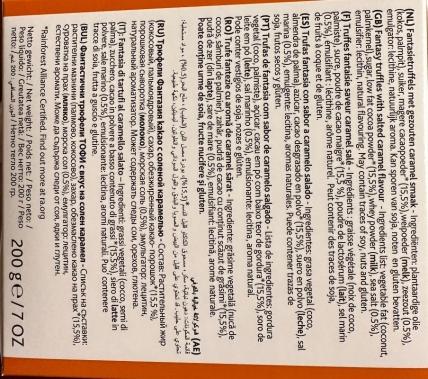 Belgian salted caramel cocoa dusted truffles