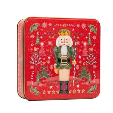 Nutcracker square tin of assorted biscuits