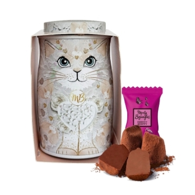 White Rose Kit tin of Choccy Scoffy chocolatey cocoa truffles